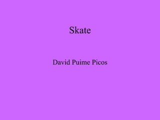 Skate David Puime Picos 