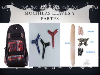MOCHILAS LLAVES Y 
PARTES 
 