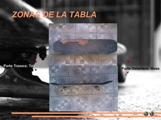 Se patina sobre una rampa o en la calle. 