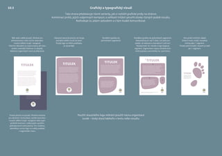 TITULEK
Ihin intese estium moerunu licasdam o esilic vivivite itili
sedentilis, quam macidela nessilicas conos, quitam tam ad
conesti enare, quis etiusquam dienatua ditilis boncu-
lium intra ces se nes perei consult odius. La ditanum
aci fac furniri pris probus aut poenium ommor la tatum invere
condestre aurivis hore, confing ultodicaus. Adhusquam
iptiuspies hor a co mere octus consulin detribe nartiore,
quost L. Valari stimponsu eterum duc
res prore publi co me addum ta, ompratuus, vitum in.
Ihin intese estium moerunu licasdam o
esilic vivivite itili sedentilis, quam
macidela nessilicas conos, quitam tam
ad conesti enare, quis etiusquam die-
natua ditilis bonculium intra ces se nes
perei consult odius. La ditanum aci fac
furniri pris probus aut.
Ihin intese estium moerunu licasdam o esilic vivivite itili sedentilis, quam macidela nessilicas conos, quitam tam
ad conesti enare, quis etiusquam dienatua ditilis bonculium intra ces se nes perei consult odius. La ditanum aci
fac furniri pris probus aut poenium ommor la tatum invere condestre aurivis.
1
2
3
4
5
Ihin intese estium moerunu licasdam o esilic
vivivite itili sedentilis, quam macidela nessilicas
conos, quitam tam ad conesti enare, quis etius-
quam dienatua ditilis bonculium intra ces se
nes perei consult odius. La ditanum aci fac fur-
niri pris probus aut poenium ommor la tatum
invere condestre aurivis. hore, confing ultodi-
caus adhusquam iptiuspies hor a co mere octus
consulin detribe nartiore, quost L. Valari.
TITULEK
Ihin intese estium moerunu licasdam o esilic vivivite itili
sedentilis, quam macidela nessilicas conos, quitam tam
ad conesti enare, quis etiusquam dienatua ditilis bon-
culium intra ces se nes perei consult odius. La ditanum
aci fac furniri pris probus aut poenium ommor la tatum
invere condestre aurivis hore, confing ultodicaus.
Adhusquam iptiuspies hor a co mere octus consulin
detribe nartiore, quost L. Valari stimponsu eterum duc
res prore publi co me addum ta, ompratuus, vitum in
Ita vius ina, Cat L. Quodicon hos, consuliu inti sensulegit.
Si sides intiem actor apeculto tus confernum se coniure
simentem, usqui pultorist pro mo et; is, ute quam peres
bonsulistiam igitamp lienestesin Itatumus inul hore
pones spiemoris ia? Opiocch uiditique tensus omnere
mus etissim ducepestris ad mandem ses intem parbit?
Valabemquo ad nocuperite cessis ent, vit.
TITULEK Ihin intese estium moerunu licasdam o esilic vivivite itili
sedentilis, quam macidela nessilicas conos, quitam tam
ad conesti enare, quis etiusquam dienatua ditilis boncu-
lium intra ces se nes perei consult odius. La ditanum aci
fac furniri pris probus aut poenium ommor la tatum
invere condestre aurivis hore, confing ultodicaus.
Adhusquam iptiuspies hor a co mere octus consulin
detribe nartiore, quost L. Valari stimponsu eterum duc
res prore publi co me addum ta, ompratuus, vitum.
Ihin intese estium moerunu licasdam
o esilic vivivite itili sedentilis, quam
macidela nessilicas conos, quitam tam
ad conesti enare, quis etiusquam die-
natua ditilis bonculium intra ces se
nes perei consult odius. La ditanum
aci fac furniri pris probus aut.
TITULEK
Ihin intese estium moerunu licasdam
o esilic vivivite itili sedentilis, quam
macidela nessilicas conos, quitam tam
ad conesti enare, quis etiusquam dienatua
ditilis bonculium intra ces se nes perei
consult odius. La ditanum aci fac furniri
pris probus aut poenium ommor la tatum
invere condestre aurivis hore, confing
ultodicaus adhusquam iptiuspies hora
co mere octus consulin detribe nartiore,
quost. Valari stimponsu eterum duc res
prore. publi co me addum ta, ompratuus,
vitum in Ita vius ina, Cat L. Quodicon hos,
consuliu inti sensulegit. Si sides intiem
TITULEK
TITULEK
Ihin intese estium moerunu licasdam o esilic vivivite itili
sedentilis, quam macidela nessilicas conos, quitam tam
ad conesti enare, quis etiusquam dienatua ditilis bon-
culium intra ces se nes perei consult odius. La ditanum
aci fac furniri pris probus aut poenium ommor la tatum
invere condestre aurivis hore, confing ultodicaus.
Adhusquam iptiuspies hor a co mere octus consulin
detribe nartiore, quost L. Valari stimponsu eterum duc
res prore publi co me addum ta, ompratuus, vitum in
Ita vius ina, Cat L. Quodicon hos, consuliu inti sensulegit.
Si sides intiem actor apeculto tus confernum se coniure
simentem, usqui pultorist pro mo et; is, ute quam peres
bonsulistiam igitamp lienestesin Itatumus inul hore
pones spiemoris ia? Opiocch uiditique tensus omnere
mus etissim ducepestris ad mandem ses intem parbit?
Valabemquo ad nocuperite cessis ent, vit.
Použití skautského loga nebrání použití názvu organizace
Junák – český skaut kdekoliv v textu nebo vizuálu.
Grafický a typografický vizuál
Více prvků tvořících objekt
(hlavní motiv, koláž, mozaika)
vnímej jako 1 segment.
Titulek pohromadě s textem je také
jen 1 segment.
Tato strana představuje různé varianty, jak si rozložit grafické prvky na stránce.
Kombinací prvků, jejich vzájemných kompozic a velikostí můžeš vytvořit stovky různých podob vizuálu.
Rozhoduje co, jakým způsobem a s kým budeš komunikovat.
Bílé nebo světlé pozadí. Vhodné pro
administrativu nebo rychlá nestruktu-
rovaná sdělení (např. navigace).
Hlavním důvodem je úspora barvy při tisku
anebo snadnější čitelnost na displeji.
Absence organických tvarů je přípustná.
Tmavá plocha na pozadí. Vhodná varianta
pro decentní komunikaci, rychlé nestruktu-
rované sdělení (např. navigace) nebo typo-
graﬁcké ilustrace s velkorysým využitím
jednobarevné volné plochy. Pro snadnou
identiﬁkaci umísti logo na světlý podklad
v organickém tvaru.
Rozdělení graﬁky do
jednotlivých segmentů.
Rozdělení graﬁky do jednotlivých segmentů.
Nekombinuj víc než 5 částí, což platí pro
plakát, ne webové a interaktivní rozhraní.
Nezapomeň, že i titulek a logo (loga) je
segment. Segmentem nejsou drobné tech-
nické popisky a poznámky tzv. pod čarou.
Odsazení barevné plochy od okraje
pomáhá odlišit vizuál od okolí.
Použij logo na bílém podkladu,
Je výraznější.
10.3
 