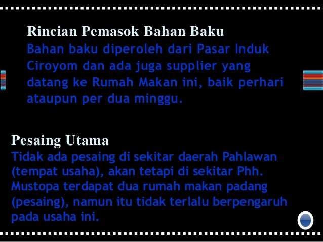 Analisis Perusahaan Studi Kelayakan Bisnis pada Rumah Makan