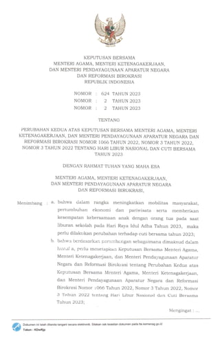 SKB 3 Menteri ttg Hari Libur Nasional dan Cuti Bersama & Lamp ok.pdf
