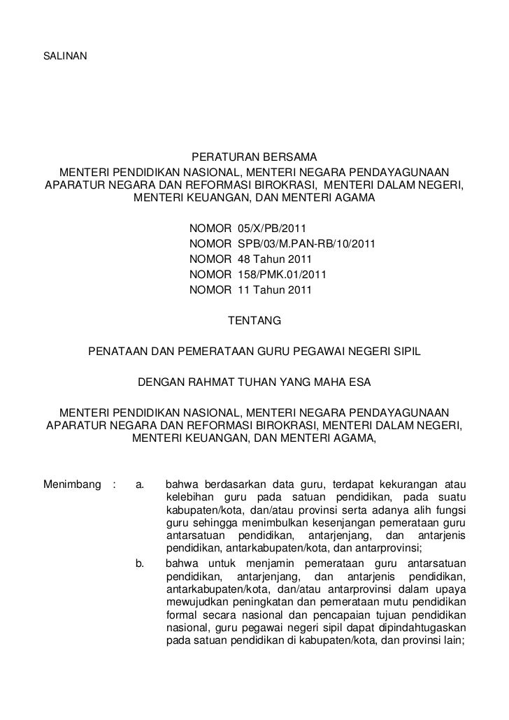 Skb 5 Menteri Guru Pns