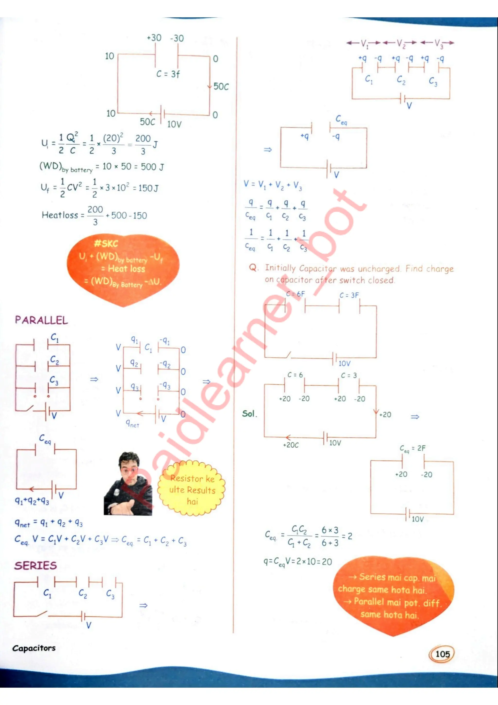 SKC Physics Crush Class 12 Handwritten Format Notes