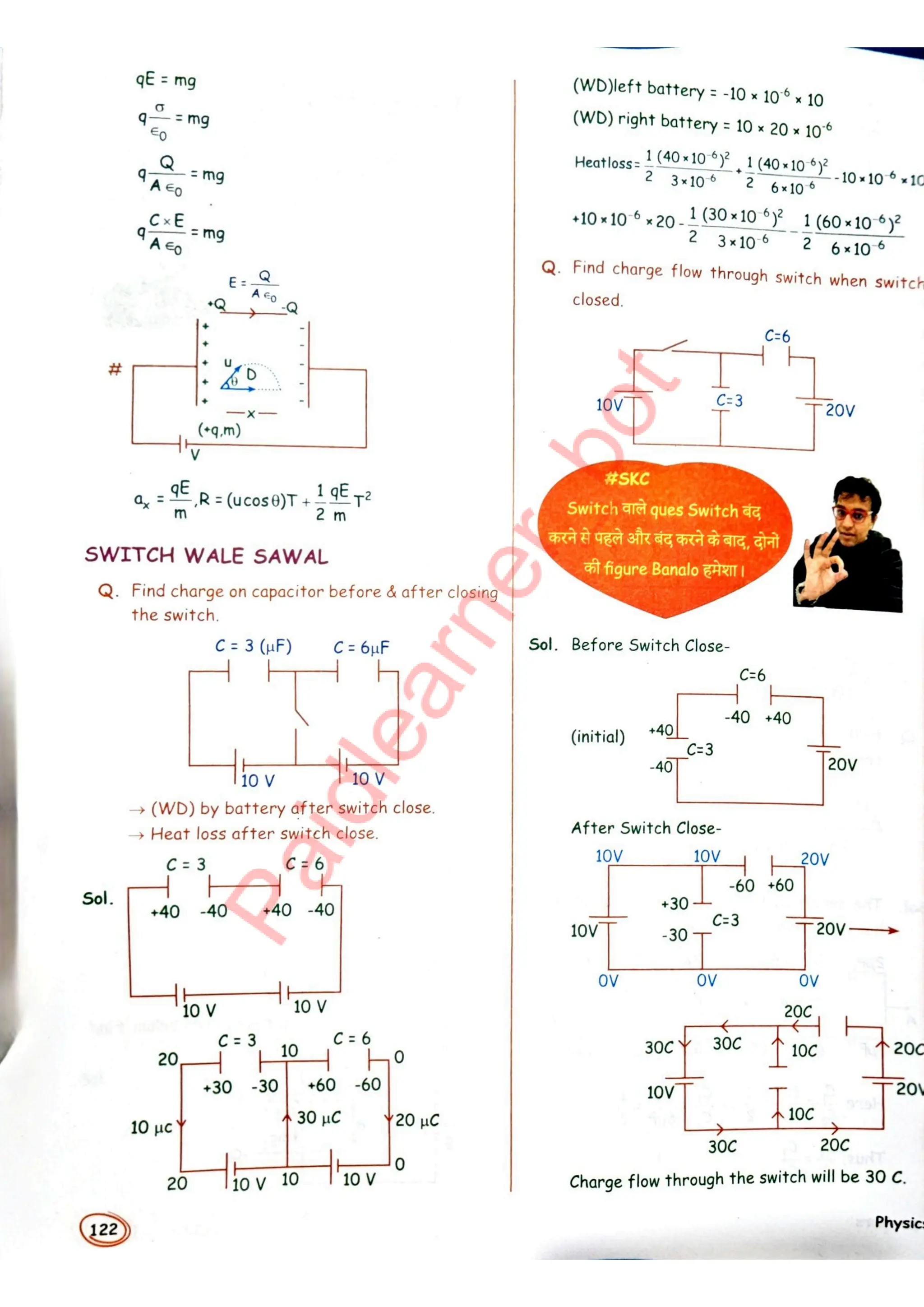 SKC Physics Crush Class 12 Handwritten Format Notes