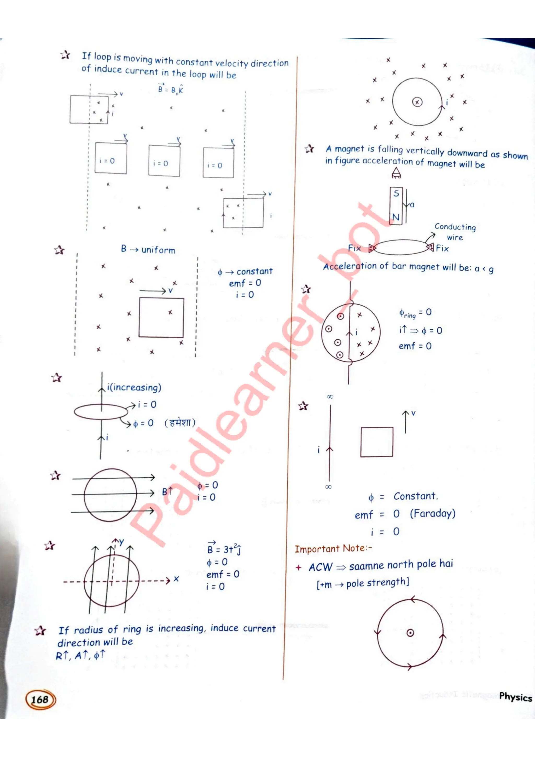 SKC Physics Crush Class 12 Handwritten Format Notes
