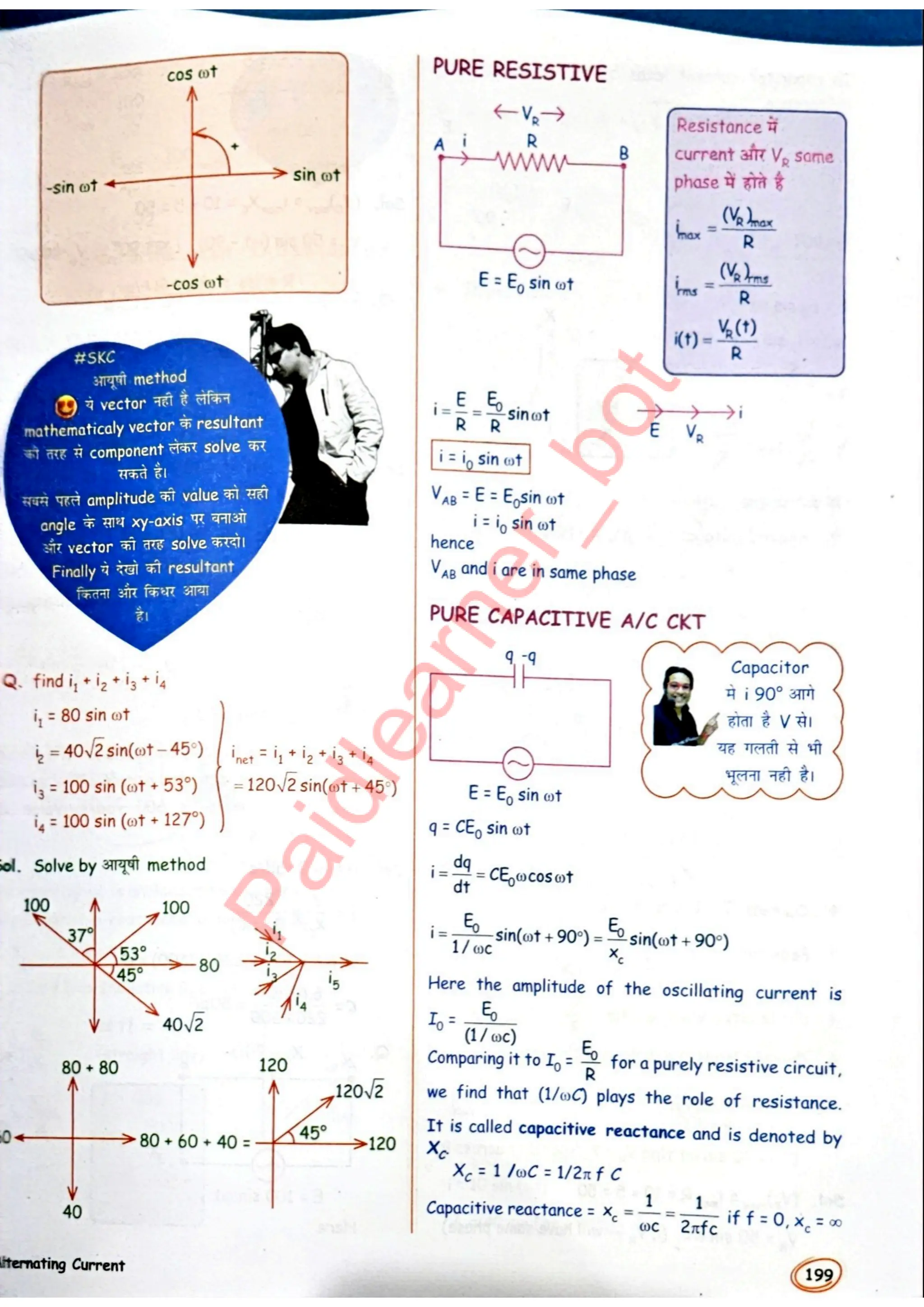 SKC Physics Crush Class 12 Handwritten Format Notes
