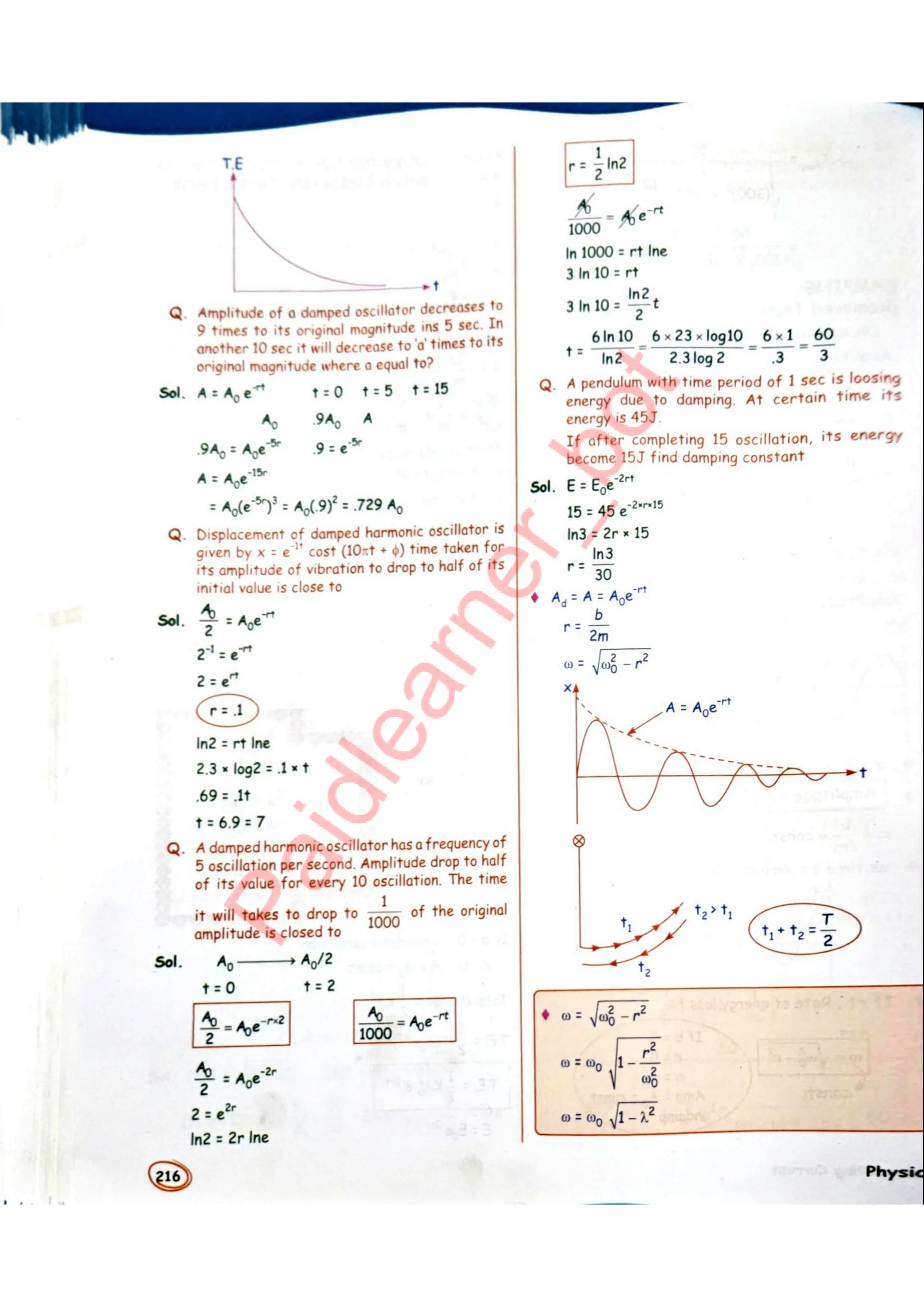 SKC Physics Crush Class 12 Handwritten Format Notes