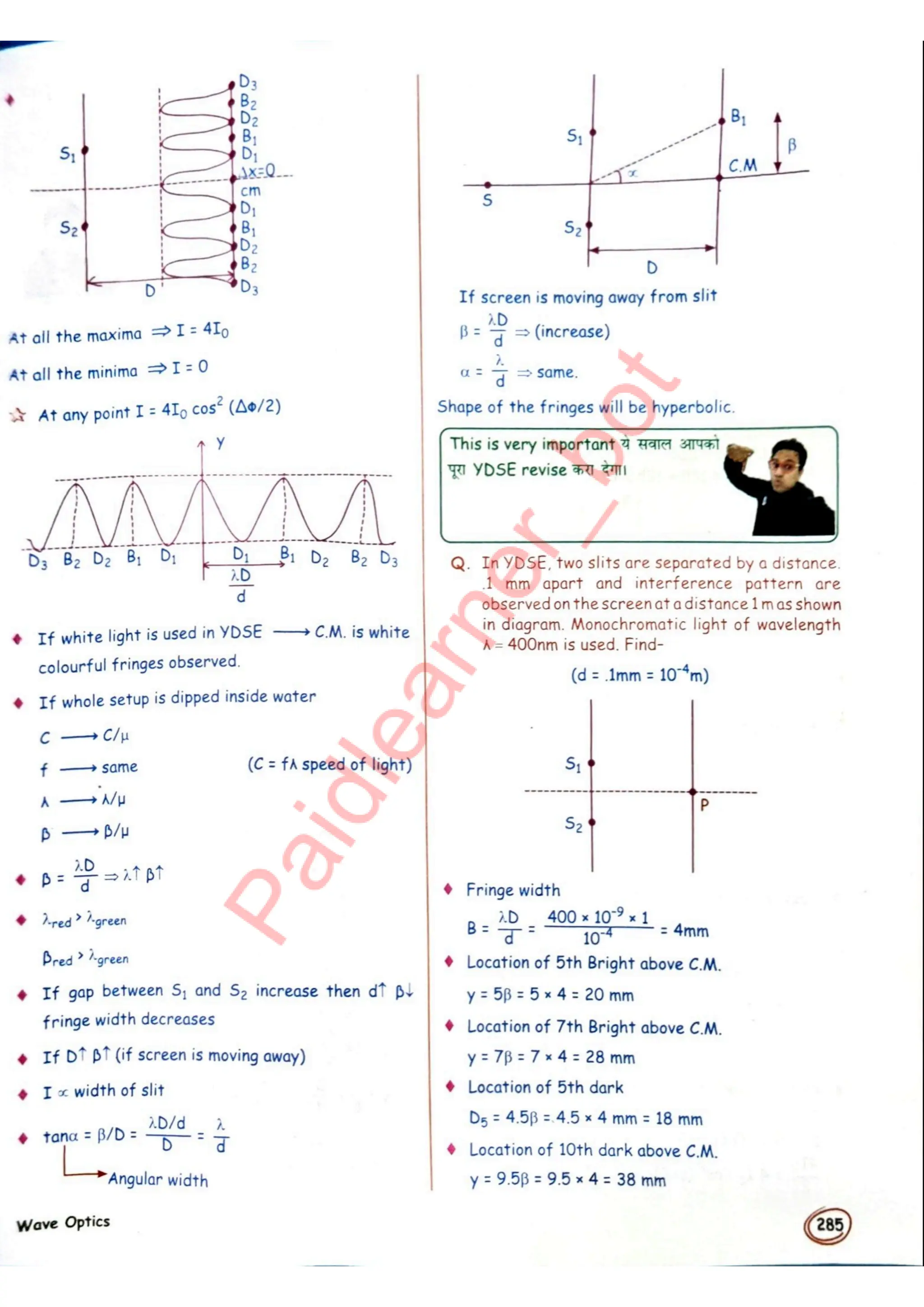 SKC Physics Crush Class 12 Handwritten Format Notes