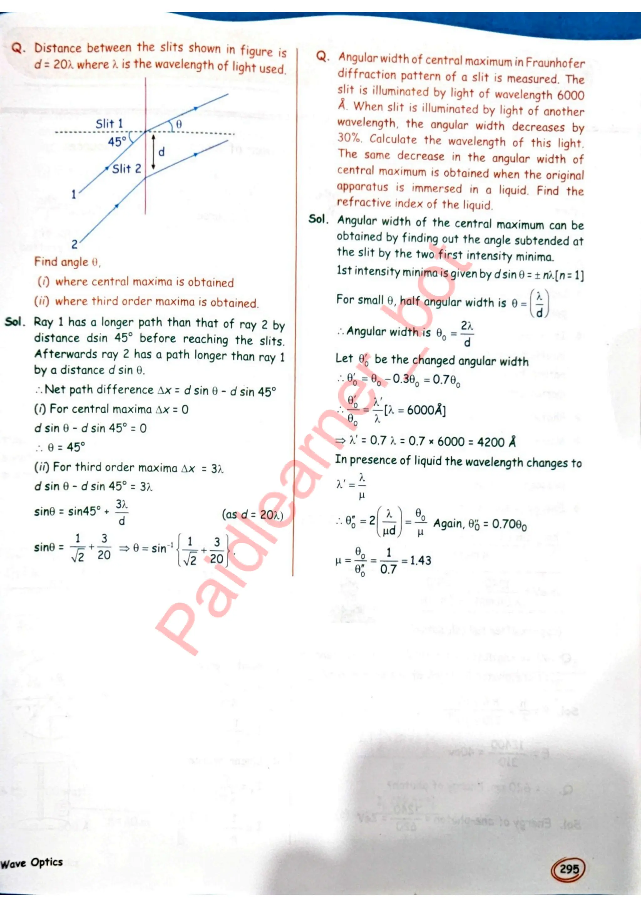 SKC Physics Crush Class 12 Handwritten Format Notes