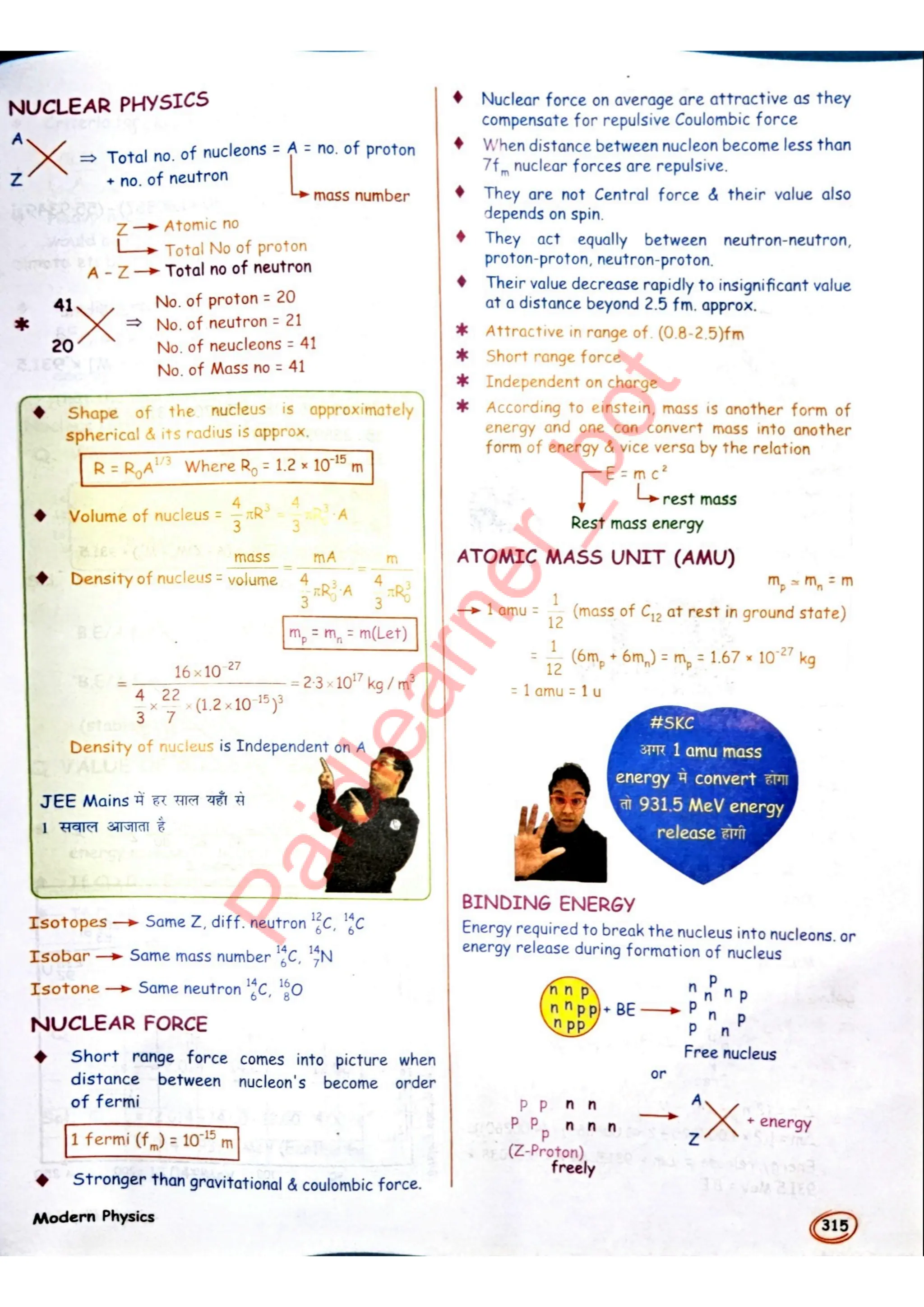 SKC Physics Crush Class 12 Handwritten Format Notes