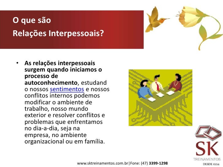 Sk curso relações interpessoais Sk curso relações interpessoais