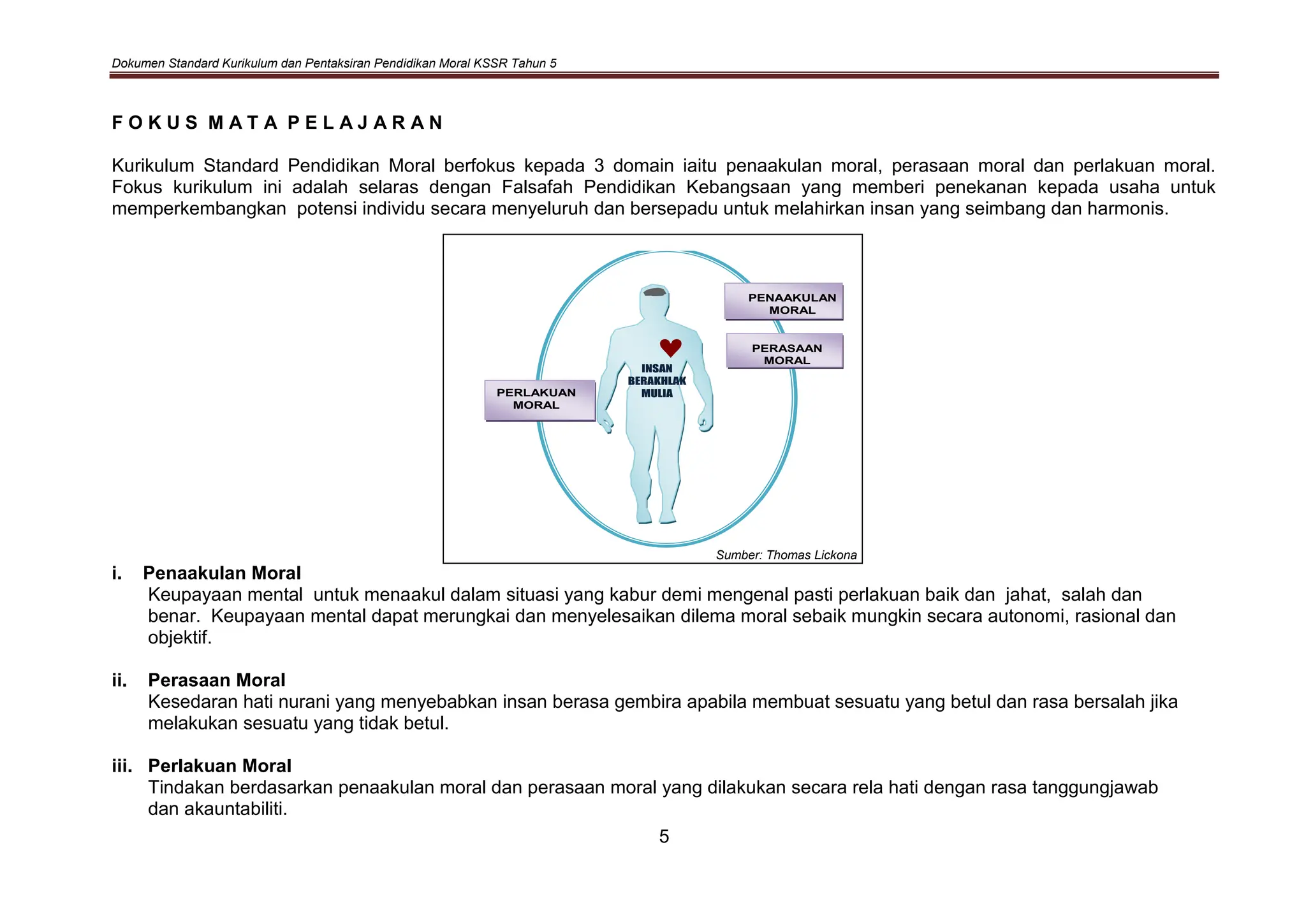 Sk Dskp Pendidikan Moral Kssr Tahun 5 Pdf