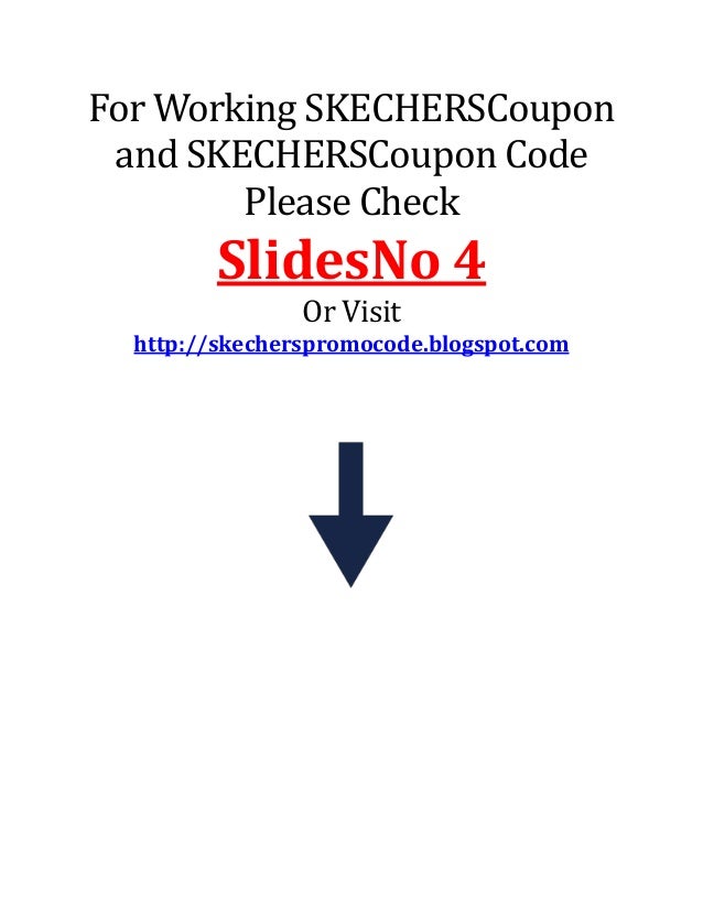 sketchers promo codes