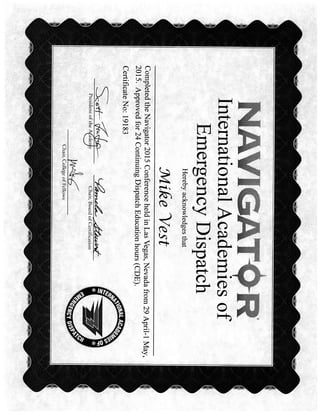 Vest certificates5