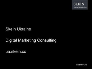 Skein Ukraine Digital Marketing Consulting ua.skein.co 