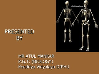 PRESENTED BY MR.ATUL MANKAR P.G.T. (BIOLOGY) Kendriya Vidyalaya DIPHU 