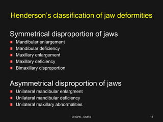 Skeletal deformities of lower third | PDF