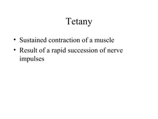 Complete Tetany Skeletal muscle | PPT