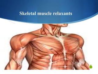 S 
Skeletal muscle relaxants 
 