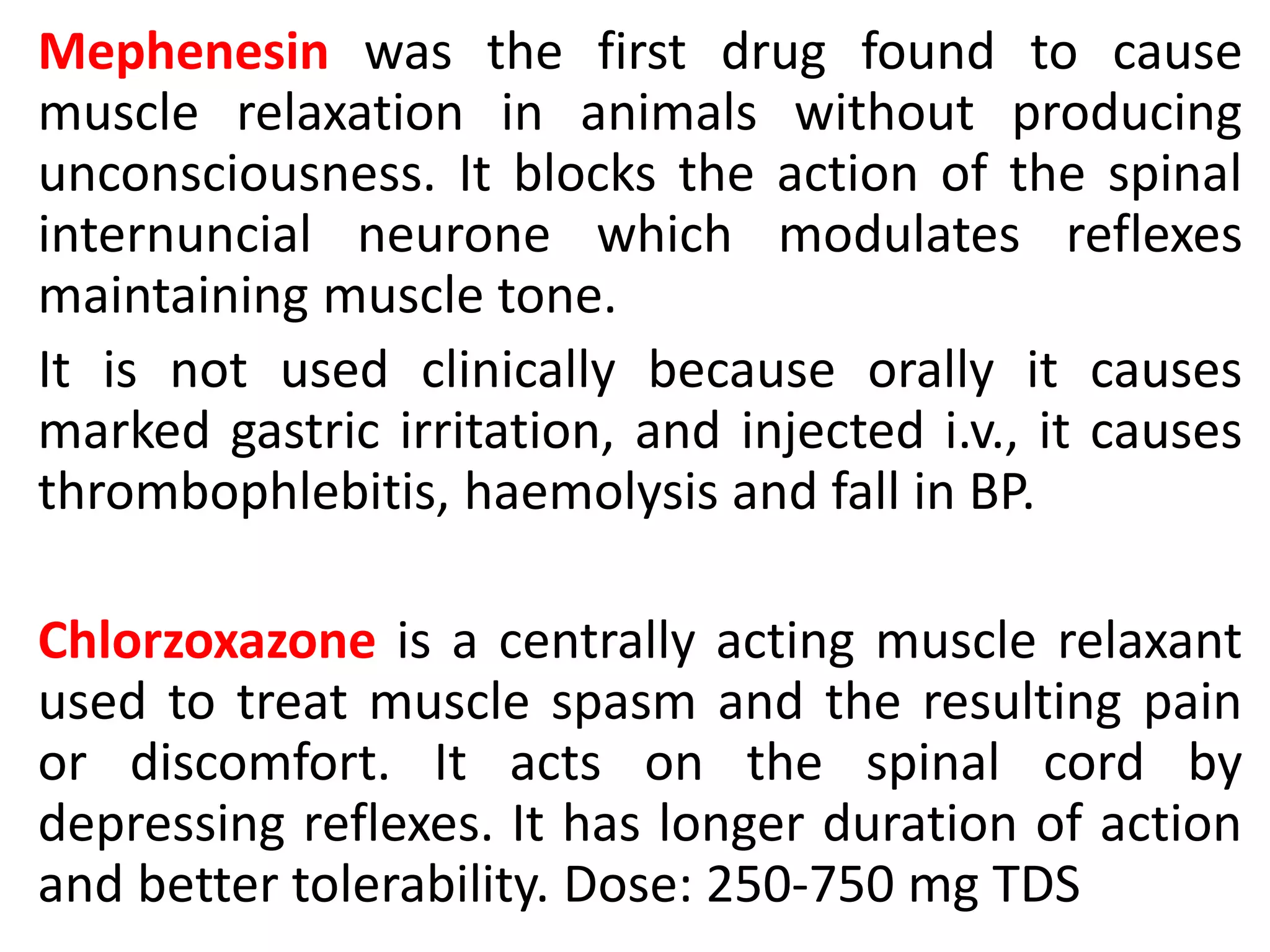 Skeletal muscle relaxants | PPTX