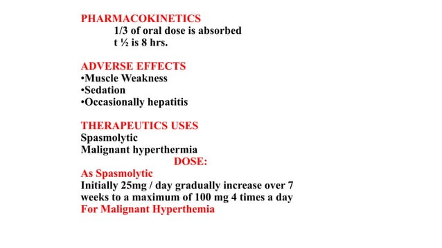 Skeletal muscle relaxants & Spasmolytics dr abdul azeem | PPTX