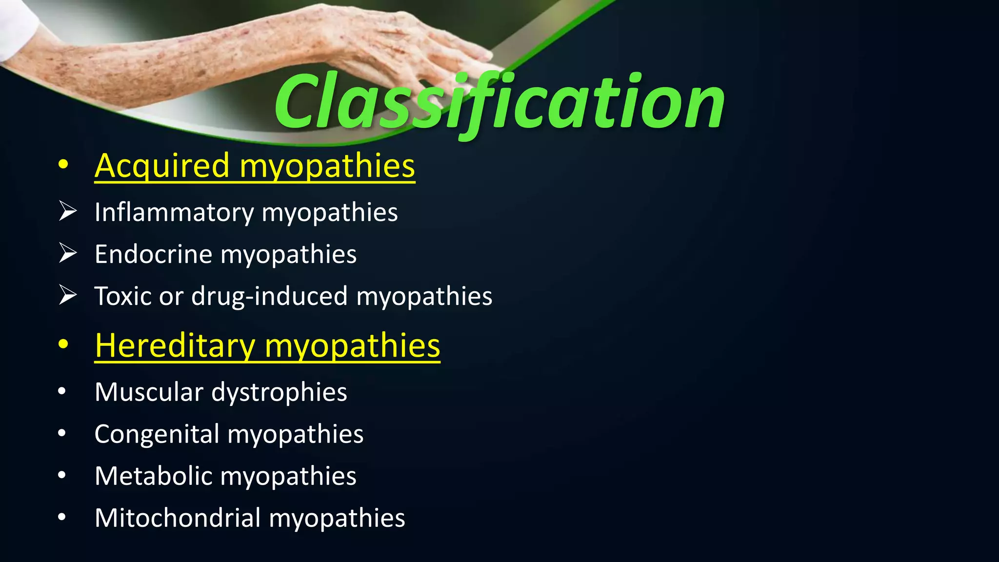 Skeletal muscles diseases