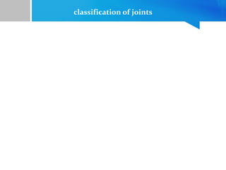 classification of joints
 