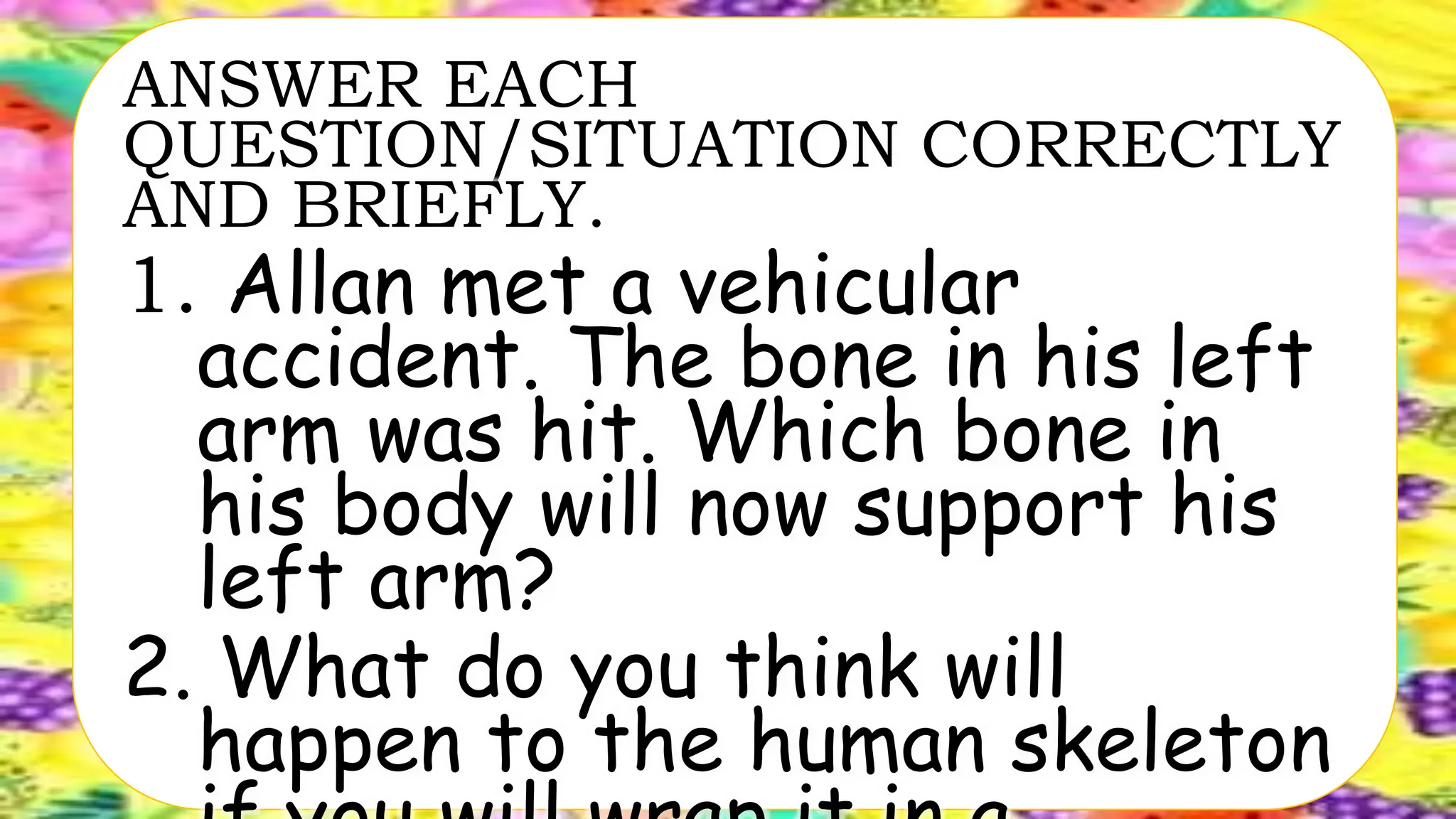 SKELETAL SYSTEM PARTS AND FUNCTIONS PPT visual data 6