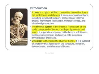 skeletal system II.ppt human anatomy and physiology b pharm I year | PPT