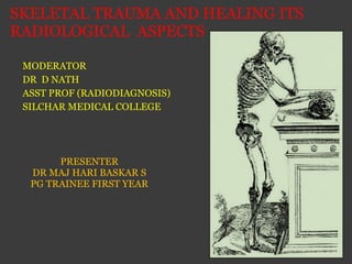 SKELETAL TRAUMA AND HEALING ITS RADIOLOGICAL  ASPECTS ,[object Object],[object Object],[object Object],[object Object],[object Object],[object Object],[object Object]