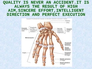 QUALITY IS NEVER AN ACCIDENT.IT IS
     ALWAYS THE RESULT OF HIGH
  AIM,SINCERE EFFORT,INTELLIGENT
  DIRECTION AND PERFECT EXECUTION
 