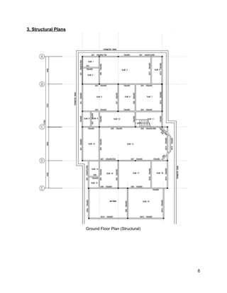 Skeleton Plan Example Skeleton design of a r.c. building, march 2017 | PDF