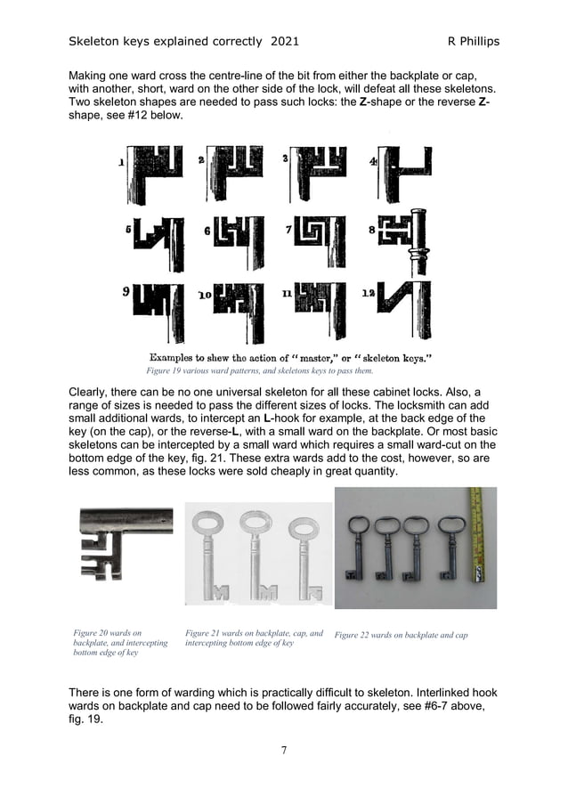 Skeleton Key Lock Design Skeleton keys explained correctly (illustrated) | PDF | Home Security ...