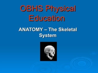 OBHS Physical Education ANATOMY – The Skeletal System 