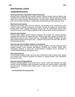 Soalan Bahasa Melayu Kertas 2