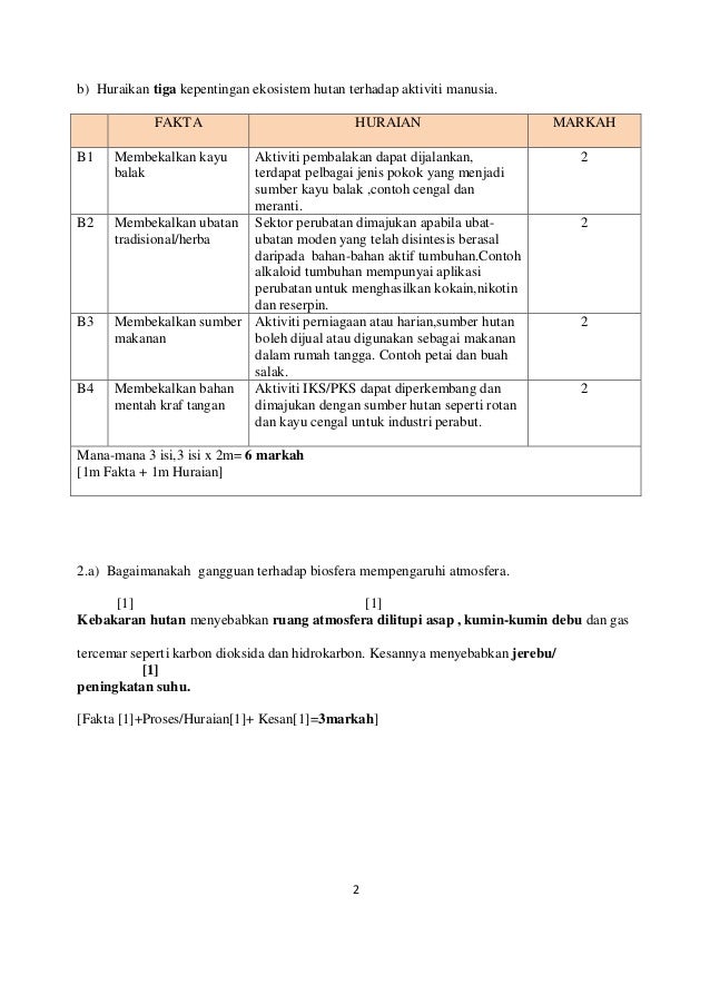 Percubaan Stpm 2019 Skema Geografi Semester 3 Pahang