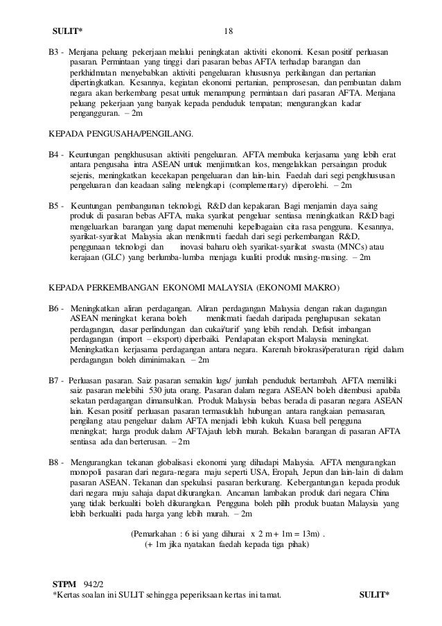 Skema Jawapan Trial S2 2019 - SMK Pamol, Sandakan, Sabah