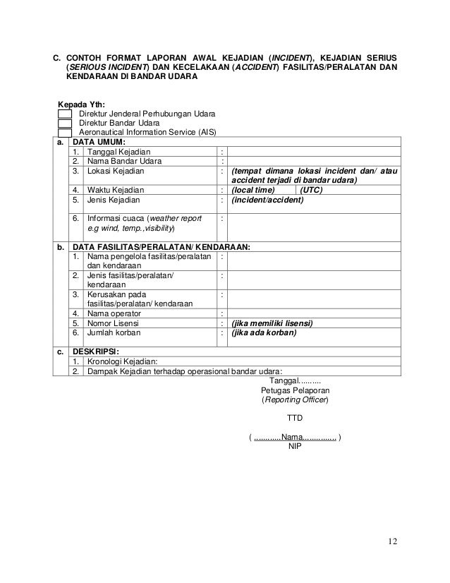 Skep 40-iii-2010 ac incident accident report