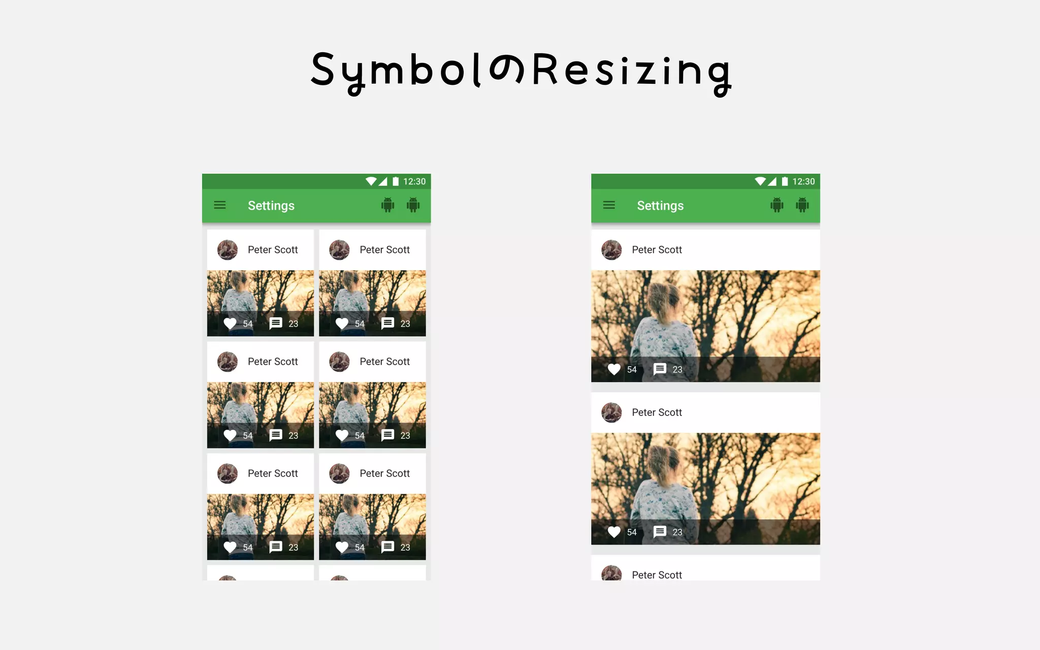 SymbolのResizing
 