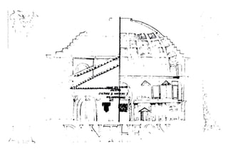 Precedent Study and Analysis sketches for Pantheon