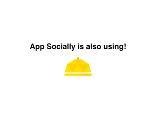 AppSocially is also using!
 