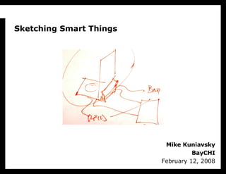 Mike Kuniavsky BayCHI February 12, 2008 Sketching Smart Things 