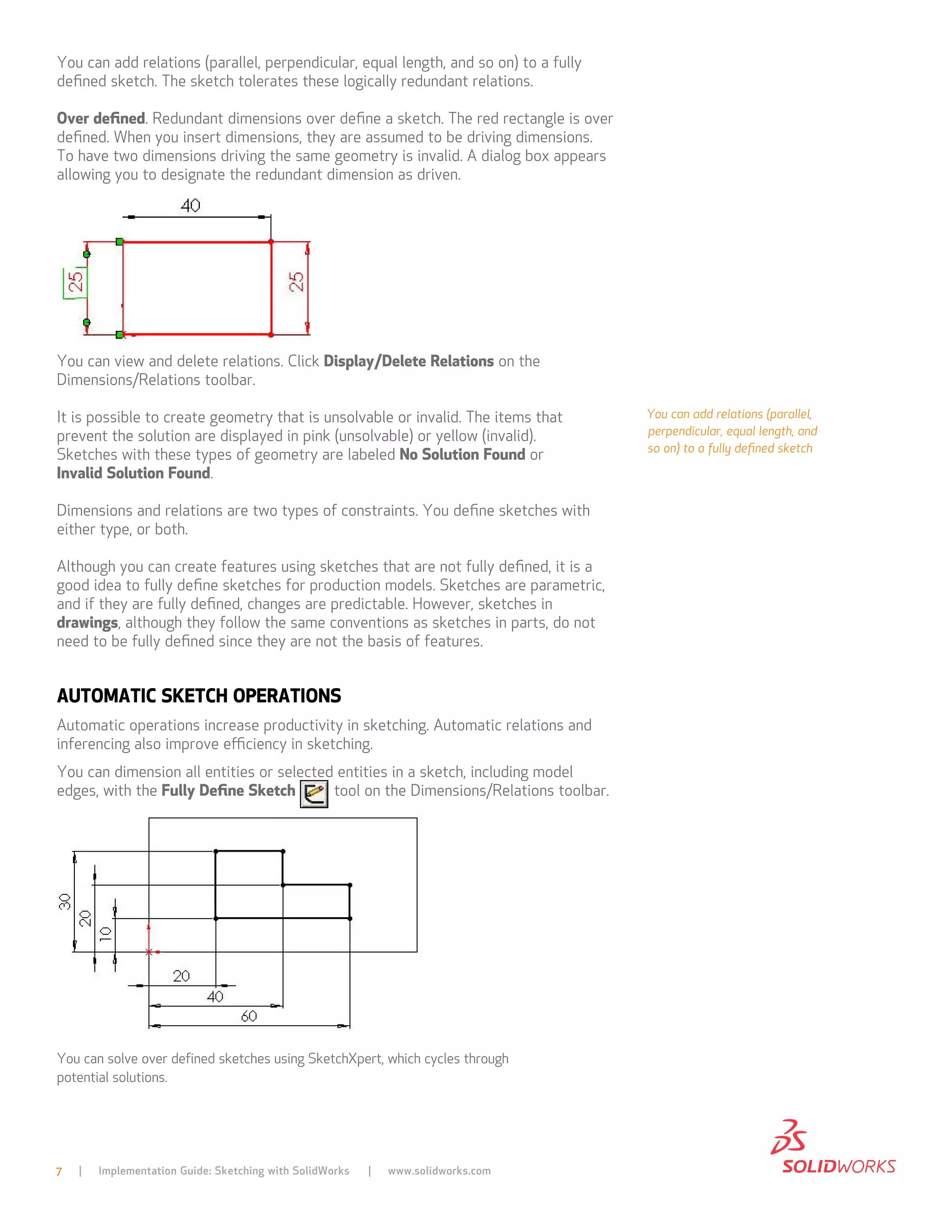Sketching With SolidWorks | PDF