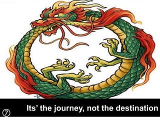 Its’ the journey, not the destination
                              16
 