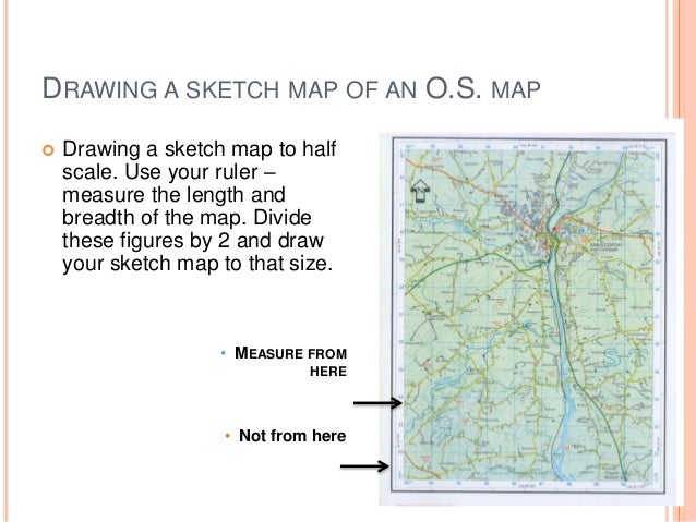 ruler sketch measure Aerial Sketch Photographs Drawing Maps of O.S. and Maps
