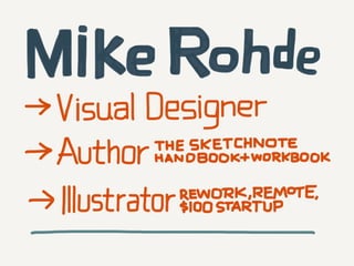 The Sketchnote Mini-Workshop