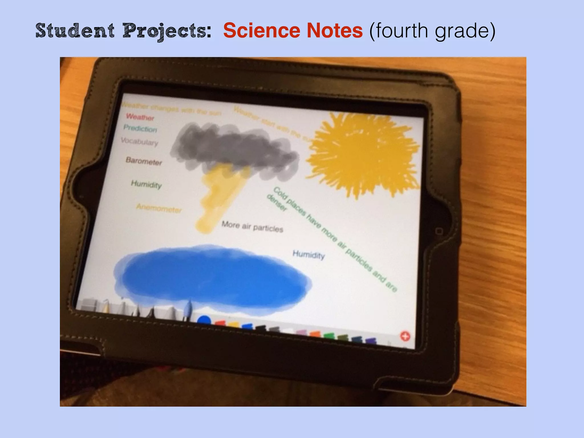 Student Projects: Science Notes (fourth grade)
 