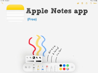Apple Notes app
(Free)
 
