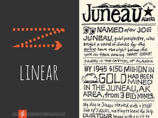 @boonych
http://www.flickr.com/photos/rohdesign/3674525434/
linear
 